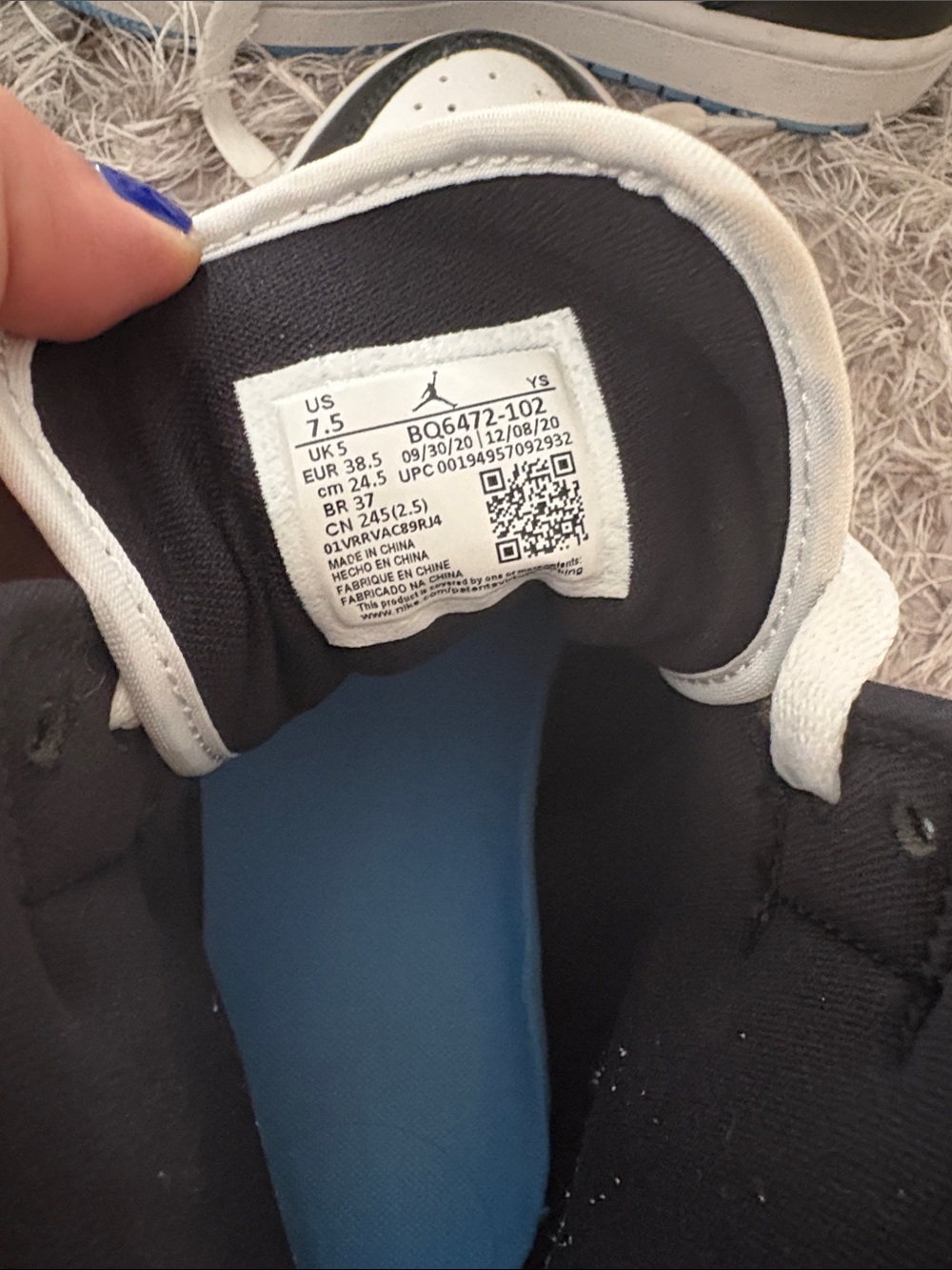 Jordan 1 Mid women - university blue - Picture 6 of 6